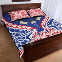 Austral Islands Quilt Bed Set Tuhaa Pae Penu Stars Necklace Red LT14 - Polynesian Pride