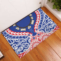 Austral Islands Rubber Doormat Tuhaa Pae Penu Stars Necklace Red LT14 - Polynesian Pride