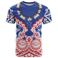 Austral Islands T Shirt Tuhaa Pae Penu Stars Necklace Red LT14 Red - Polynesian Pride