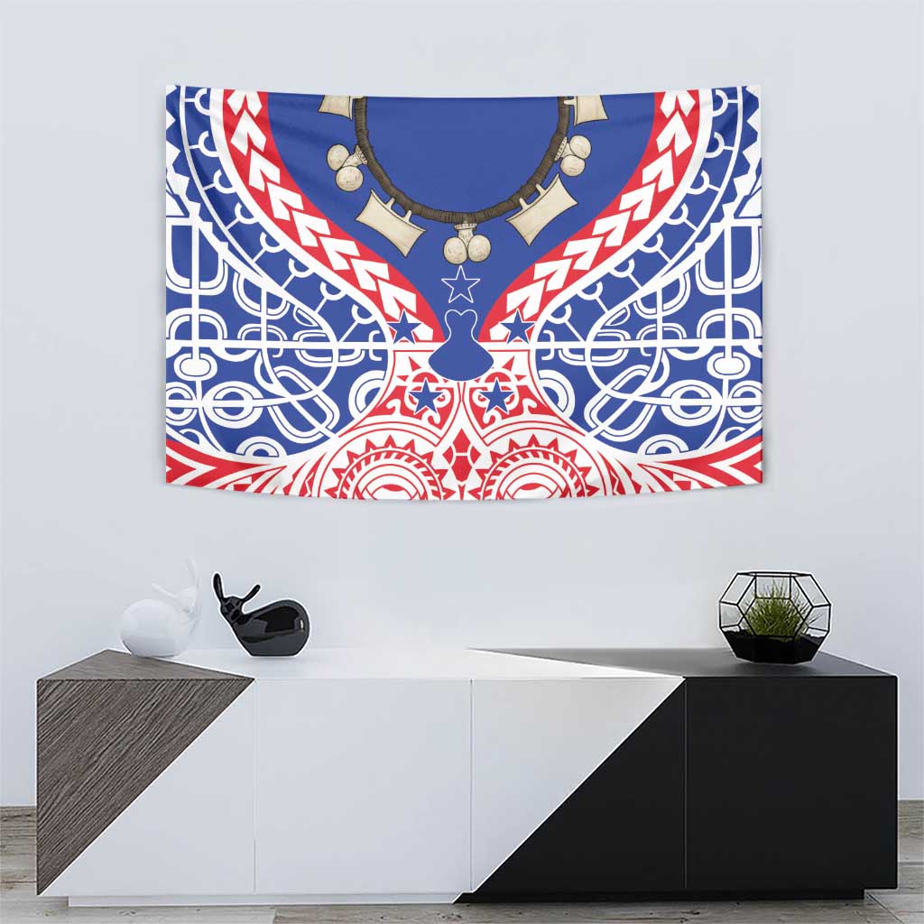 Austral Islands Tapestry Tuhaa Pae Penu Stars Necklace Red LT14 - Polynesian Pride