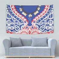 Austral Islands Tapestry Tuhaa Pae Penu Stars Necklace Red LT14 - Polynesian Pride