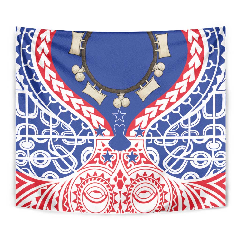 Austral Islands Tapestry Tuhaa Pae Penu Stars Necklace Red LT14 - Polynesian Pride
