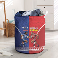 Toa Samoa Mate Ma'a Tonga Rugby Together Laundry Basket LT14 Multicolor - Polynesian Pride