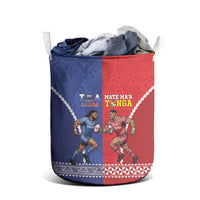 Toa Samoa Mate Ma'a Tonga Rugby Together Laundry Basket LT14 - Polynesian Pride