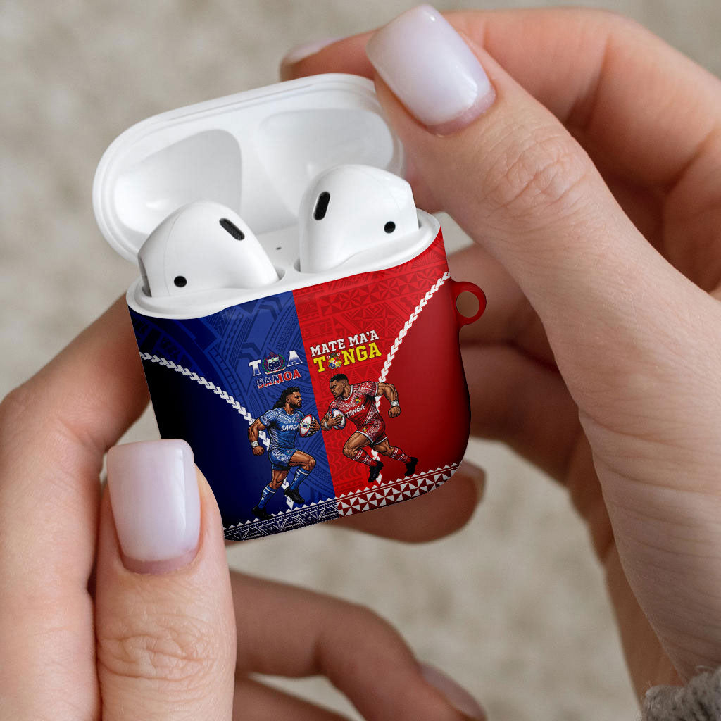 Toa Samoa Mate Ma'a Tonga Rugby Together AirPods Case LT14 - Polynesian Pride