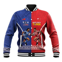 Toa Samoa Mate Ma'a Tonga Rugby Together Custom Baseball Jacket LT14 Unisex Multicolor - Polynesian Pride
