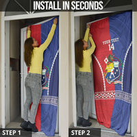 Toa Samoa Mate Ma'a Tonga Rugby Together Custom Door Cover LT14 - Polynesian Pride