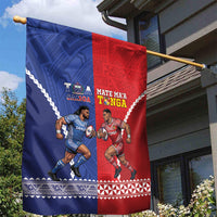 Toa Samoa Mate Ma'a Tonga Rugby Together Garden Flag LT14 - Polynesian Pride