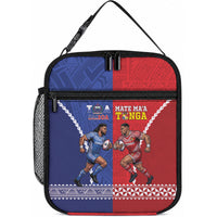 Toa Samoa Mate Ma'a Tonga Rugby Together Lunch Bag LT14 10.2 × 8.3 × 4.3 inch Multicolor - Polynesian Pride