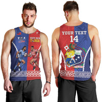 Toa Samoa Mate Ma'a Tonga Rugby Together Custom Men Tank Top LT14 - Polynesian Pride