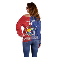 Toa Samoa Mate Ma'a Tonga Rugby Together Custom Off Shoulder Sweater LT14 - Polynesian Pride