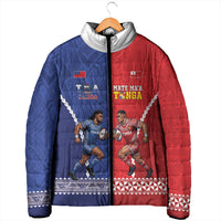 Toa Samoa Mate Ma'a Tonga Rugby Together Custom Padded Jacket LT14 - Polynesian Pride