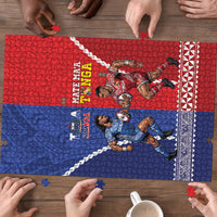 Toa Samoa Mate Ma'a Tonga Rugby Together Puzzle LT14 - Polynesian Pride