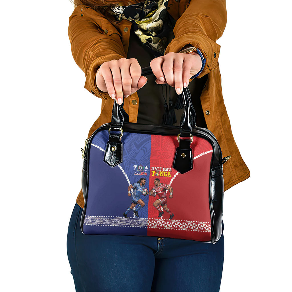 Toa Samoa Mate Ma'a Tonga Rugby Together Shoulder Handbag LT14 One Size Multicolor - Polynesian Pride