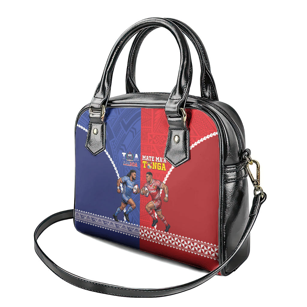 Toa Samoa Mate Ma'a Tonga Rugby Together Shoulder Handbag LT14 - Polynesian Pride