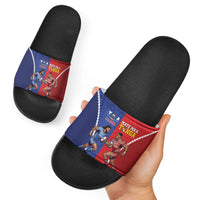Toa Samoa Mate Ma'a Tonga Rugby Together Slide Sandals LT14 - Polynesian Pride
