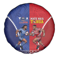 Toa Samoa Mate Ma'a Tonga Rugby Together Spare Tire Cover LT14 - Polynesian Pride