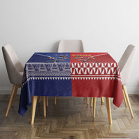 Toa Samoa Mate Ma'a Tonga Rugby Together Tablecloth LT14 - Polynesian Pride