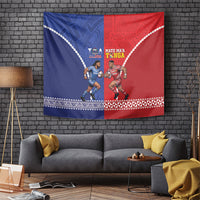 Toa Samoa Mate Ma'a Tonga Rugby Together Tapestry LT14 Multicolor - Polynesian Pride
