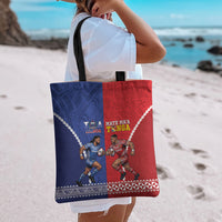Toa Samoa Mate Ma'a Tonga Rugby Together Tote Bag LT14 - Polynesian Pride
