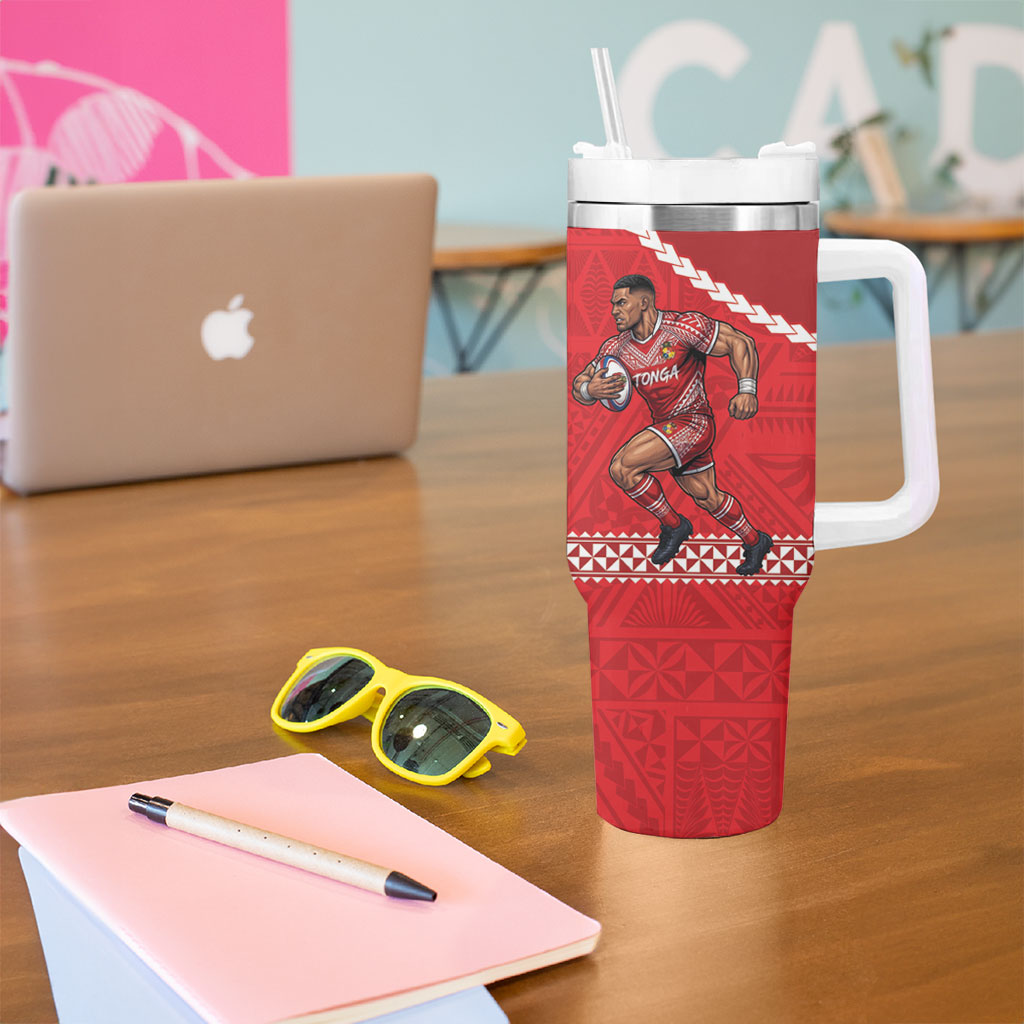 Toa Samoa Mate Ma'a Tonga Rugby Together Tumbler With Handle LT14 - Polynesian Pride