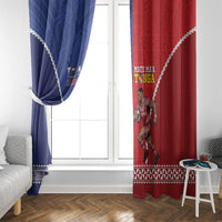 Toa Samoa Mate Ma'a Tonga Rugby Together Window Curtain LT14 - Polynesian Pride