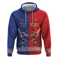 Toa Samoa Mate Ma'a Tonga Rugby Together Custom Zip Hoodie LT14 Pullover Hoodie Multicolor - Polynesian Pride