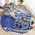 Personalised Samoa St Josephs College Round Carpet Marist Brothers Samoan Pattern LT14 - Polynesian Pride