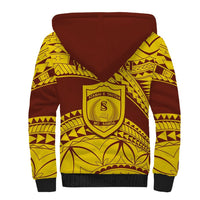 Personalised Samoa College Sherpa Hoodie Samoan Pattern LT14 - Polynesian Pride