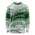 Personalised Samoa Faleata College Long Sleeve Shirt Samoan Pattern LT14 Unisex Green - Polynesian Pride