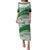 Personalised Samoa Faleata College Puletasi Samoan Pattern LT14 Long Dress Green - Polynesian Pride