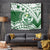 Personalised Samoa Faleata College Tapestry Samoan Pattern LT14 Green - Polynesian Pride