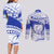 Personalised Samoa Safata College Couples Matching Long Sleeve Bodycon Dress and Long Sleeve Button Shirt Samoan Pattern LT14 - Polynesian Pride