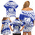 Personalised Samoa Safata College Family Matching Off Shoulder Short Dress and Hawaiian Shirt Samoan Pattern LT14 - Polynesian Pride