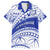 Personalised Samoa Safata College Family Matching Summer Maxi Dress and Hawaiian Shirt Samoan Pattern LT14 Dad's Shirt - Short Sleeve Blue - Polynesian Pride