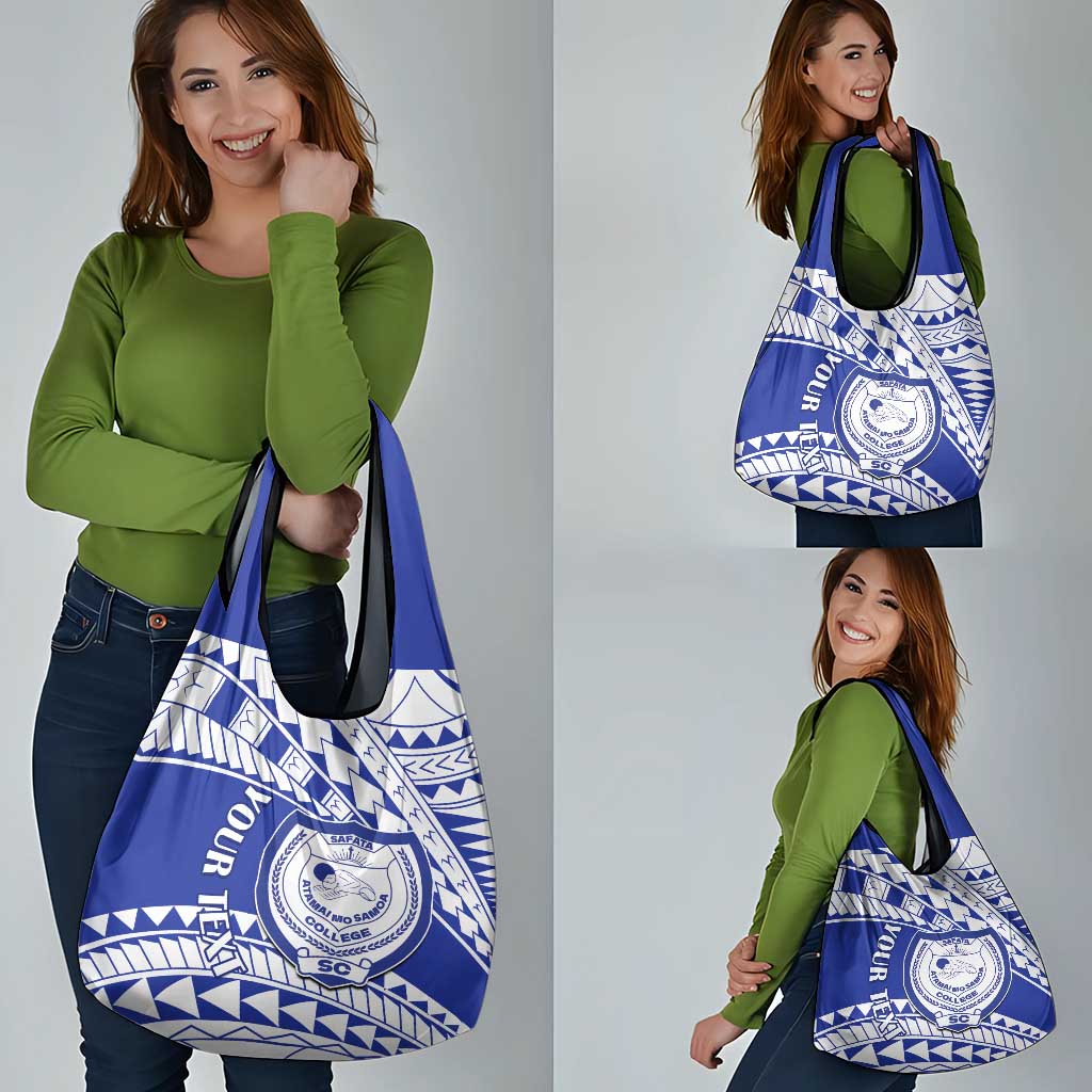 Personalised Samoa Safata College Grocery Bag Samoan Pattern LT14 - Polynesian Pride