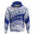 Personalised Samoa Safata College Hoodie Samoan Pattern LT14 Blue - Polynesian Pride