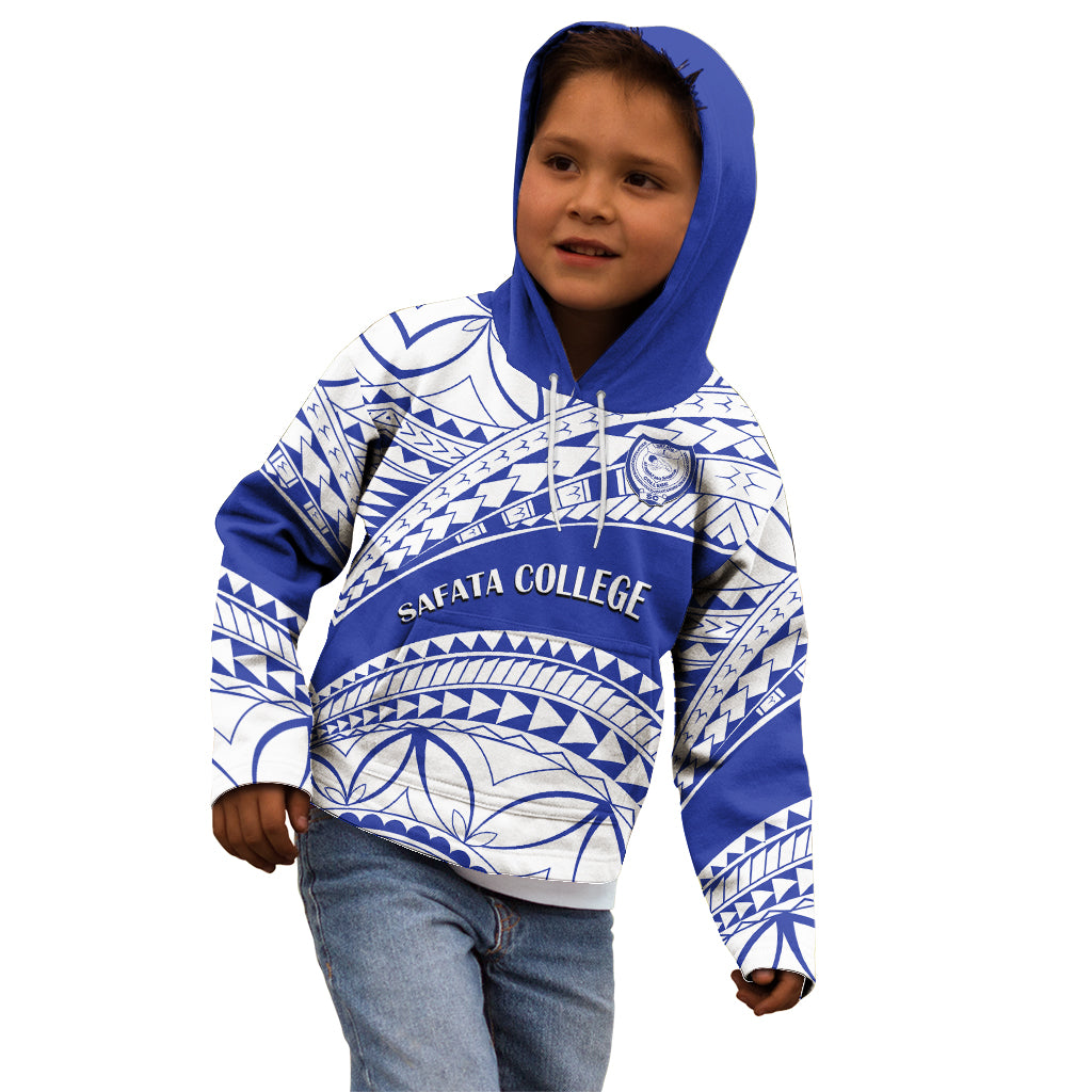 Personalised Samoa Safata College Kid Hoodie Samoan Pattern LT14 - Polynesian Pride