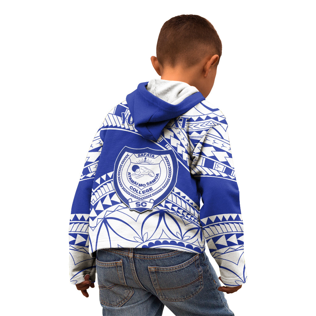 Personalised Samoa Safata College Kid Hoodie Samoan Pattern LT14 - Polynesian Pride