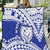 Personalised Samoa Safata College Quilt Samoan Pattern LT14 Blue - Polynesian Pride