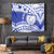 Personalised Samoa Safata College Tapestry Samoan Pattern LT14 Blue - Polynesian Pride