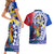 Personalised Philippines Couples Matching Short Sleeve Bodycon Dress and Hawaiian Shirt Filipino Sarimanok With Polynesian Tattoo LT14 - Polynesian Pride