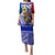 Personalised Philippines Family Matching Puletasi Dress and Hawaiian Shirt Filipino Sarimanok With Polynesian Tattoo LT14 Mom's Dress Blue - Polynesian Pride