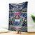 Samoa 685 Blanket Samoan Coat Of Arms Simple Style LT14 Blue - Polynesian Pride