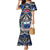 Samoa 685 Family Matching Mermaid Dress and Hawaiian Shirt Samoan Coat Of Arms Simple Style LT14 Mom's Dress Blue - Polynesian Pride