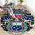 Samoa 685 Round Carpet Samoan Coat Of Arms Simple Style LT14 - Polynesian Pride