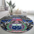 Samoa 685 Round Carpet Samoan Coat Of Arms Simple Style LT14 - Polynesian Pride