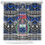 Samoa 685 Shower Curtain Samoan Coat Of Arms Simple Style LT14 Blue - Polynesian Pride