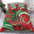 Mele Kalikimaka Hawaii Bedding Set Mongoose Santa With Ohia Lehua