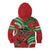 Mele Kalikimaka Hawaii Kid Hoodie Mongoose Santa With Ohia Lehua